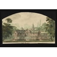 thumbnail image 1 of Print: Griswold House, Newport Art Museum. South Elevation. Rendering., 1 of 4