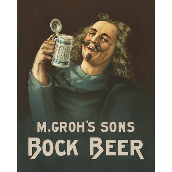 Print: Groh's Sons Brewery, Bock Beer, New York City, 1899