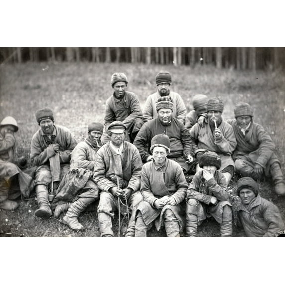 Print: Group Of Convicts, circa 1885