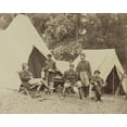 thumbnail image 1 of Print: Group Of Officers At Headquarters Army Of Potomac, June 1863, 1 of 4