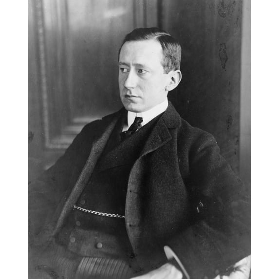 Print: Guglielmo Marconi, Half-Length Portrait, Seated, Facing Left, 1903