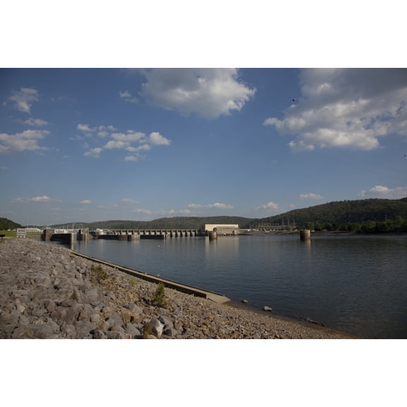 Print: Guntersville Dam On The Tennessee River, Guntersville, Alabama, 2010