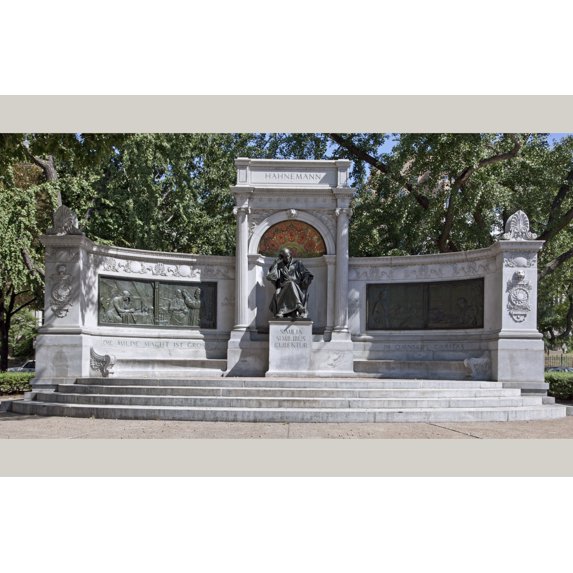 Print: Hahnemann Monument At Scott Circle, NW, Washington, D.C., 2010
