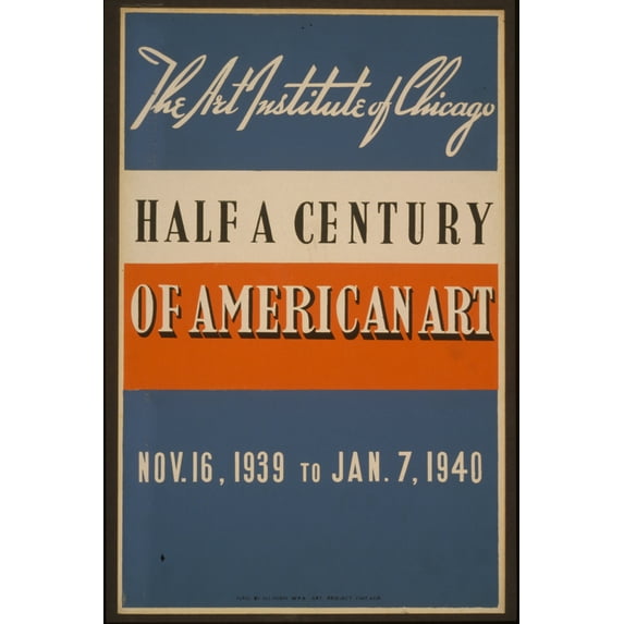 Print: Half A Century Of American Art The Art Institute Of Chicago - Nov