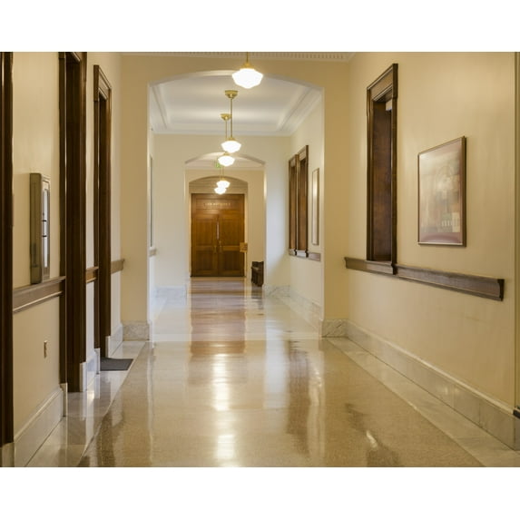 Print: Hallway, Edward T. Gignoux U.S. Courthouse, Portland, Maine, 2013