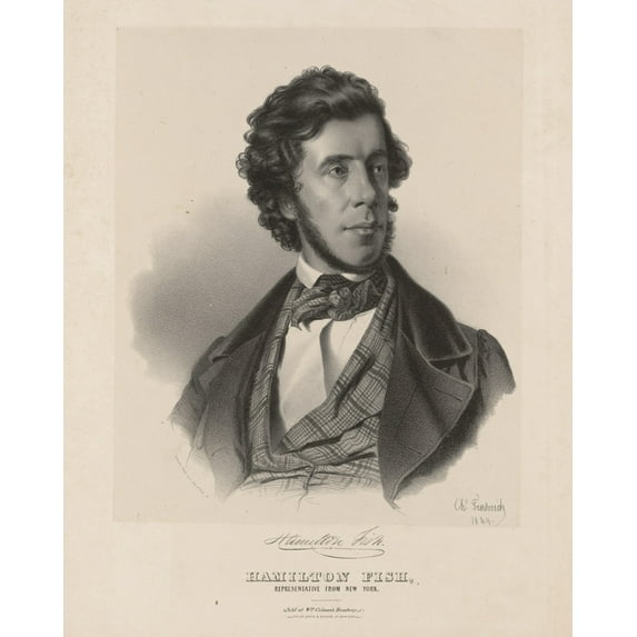 Print: Hamilton Fish, Representative From New York, 1844
