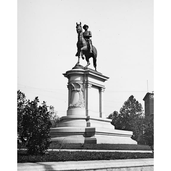 Print: Hancock Statue, circa 1918