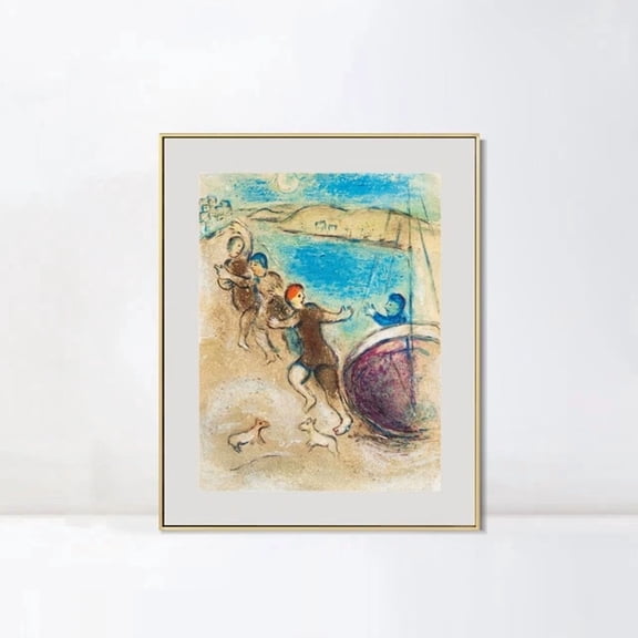 Print Hanging By Marc Chagall Wall Art Home Decorations Art Home Decor Vintage Gift Living Room Dercor Wall Art Birthday Gift