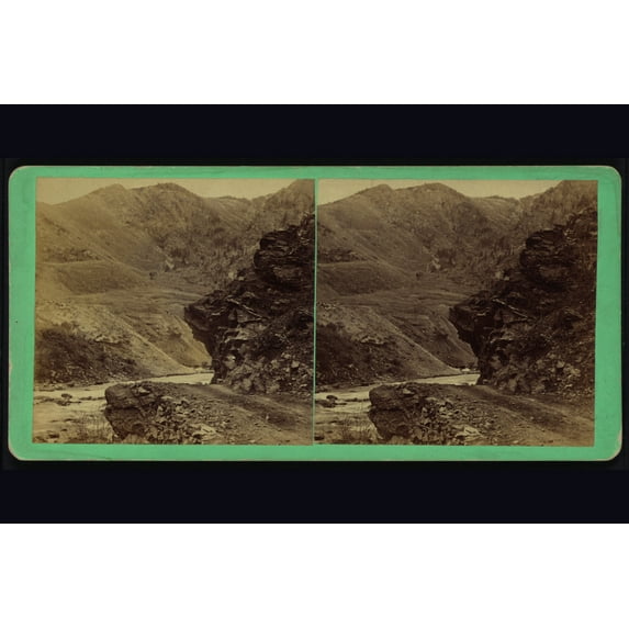 Print: Hanging Rocks, Devil's Gate, circa 1861