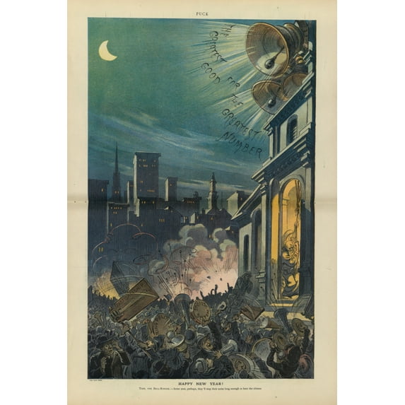 Print: Happy New Year!, 1910