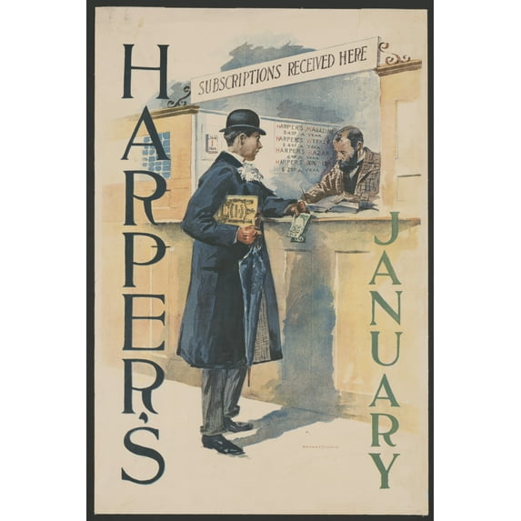 Print: Harper's For January, 1893