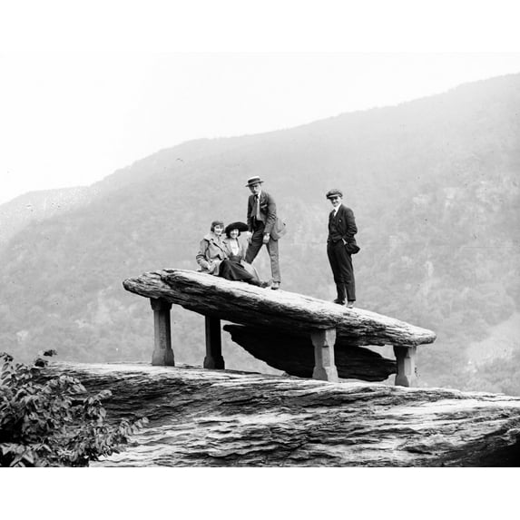 Print: Harpers Ferry, Jefferson Rock, Herald Tour, 1920