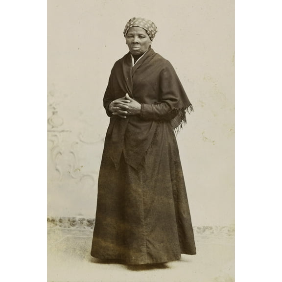 Print: Harriet Tubman, circa 1885, by Squyer