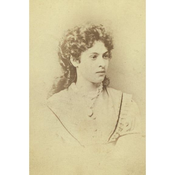 Print: Head-And-Shoulders Portrait Of Woman Facing Right, circa 1880
