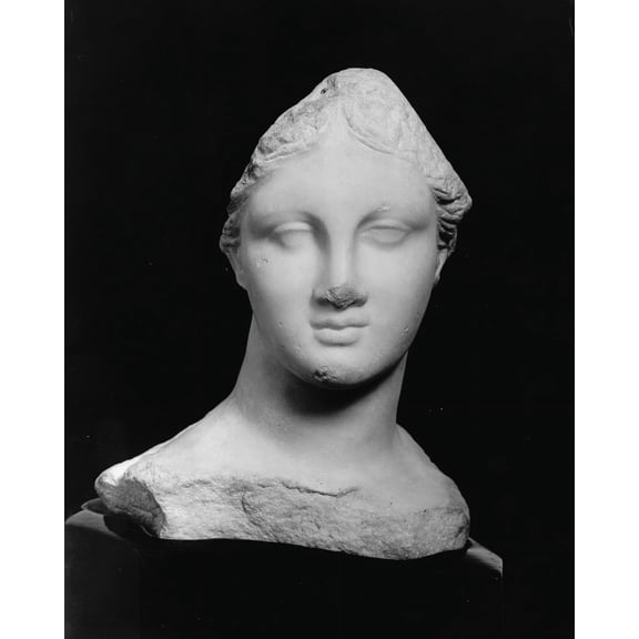 Print: Head From Chios, Greek, 4th Century, B.C.