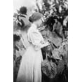 thumbnail image 1 of Print: Helen Keller, Three-Quarter Length Portrait, Standing In Garden, 1 of 4