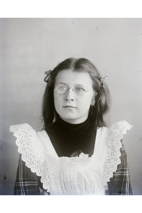 Print: Helen Wright, Age 12, Niece Of The Wright Brothers, Daughter Of
