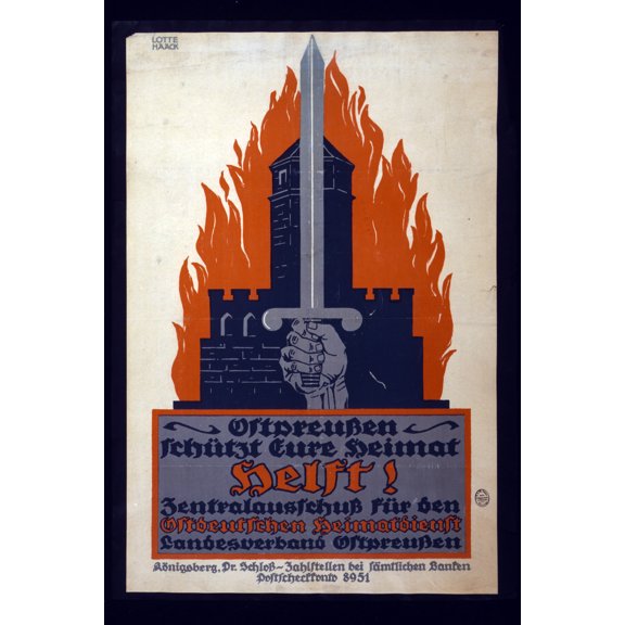 Print: Helft! Ostpreussen Schutzt Eure Heimat. Zentralausschuss Fur Den
