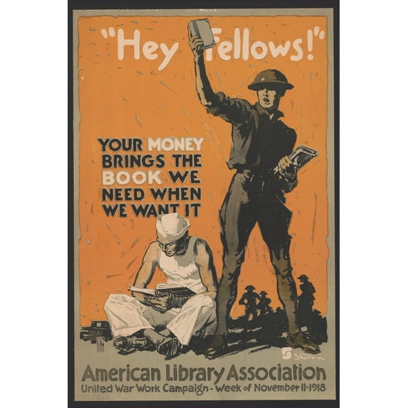 Print: Hey Fellows! Your Money Brings The Book We Need When We Want It