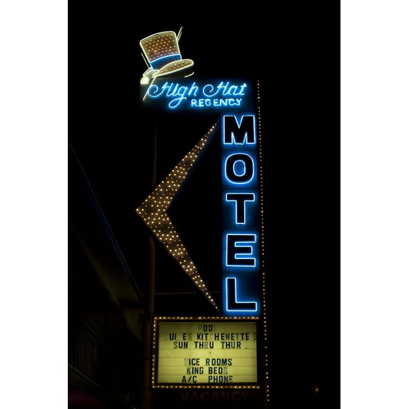 Print: High Hat Historic Motel, Las Vegas, Nevada, 2007