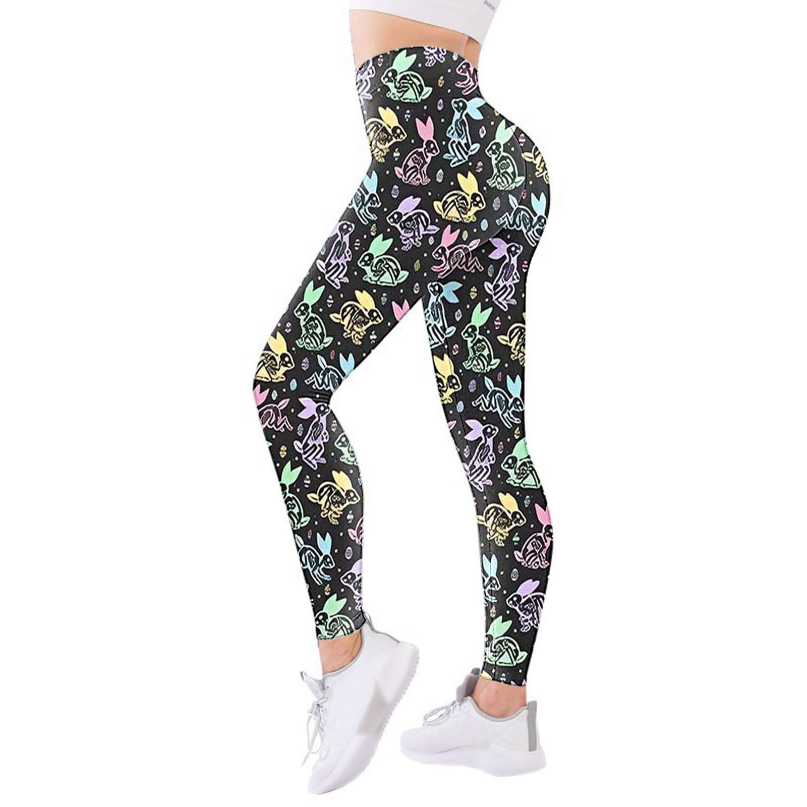 Print High Waist Pants For Womens Tights Compression Yoga Fitness High