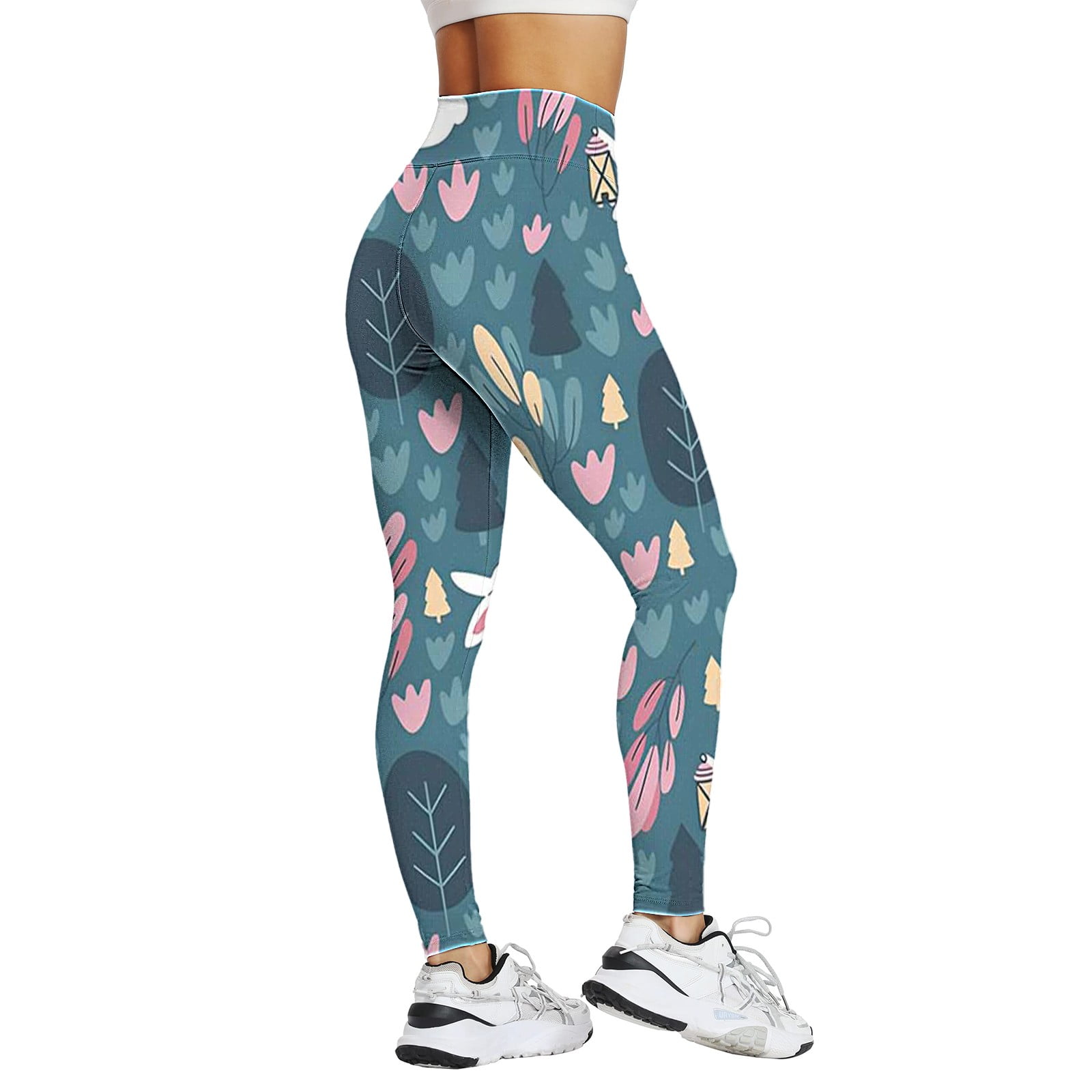 Print High Waist Pants For Womens Tights Compression Yoga Fitness High