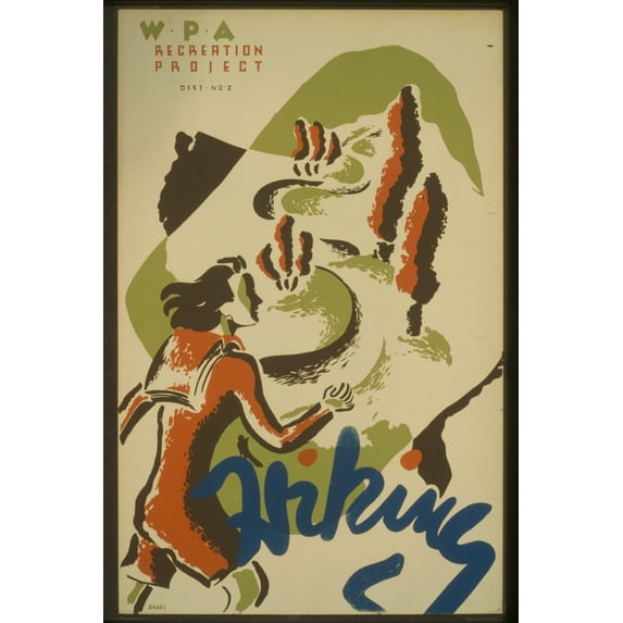 Print: Hiking Wpa Recreation Project--Dist. No. 2 /