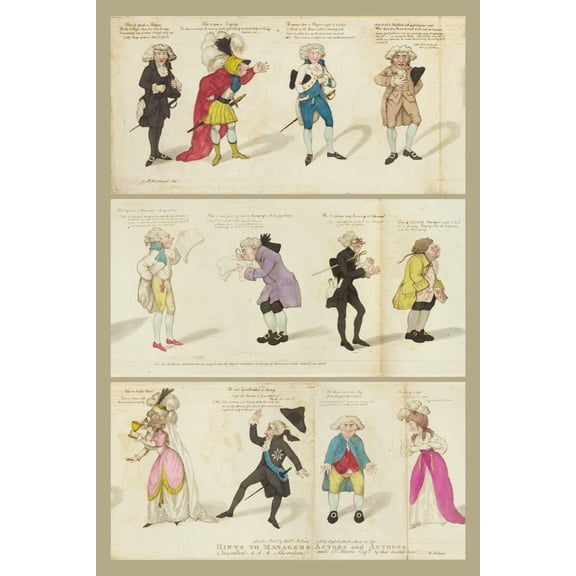 Print: Hints To Managers, Actors And Authors, 1790