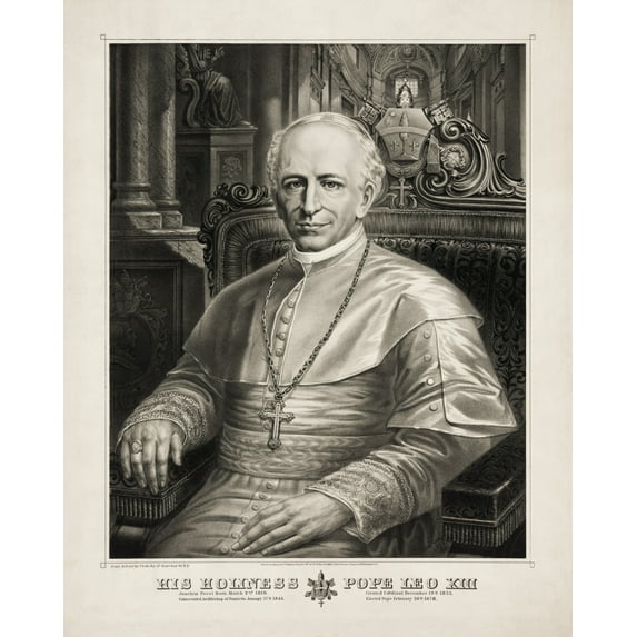 Print: His Holiness Pope Leo XIII, 1878