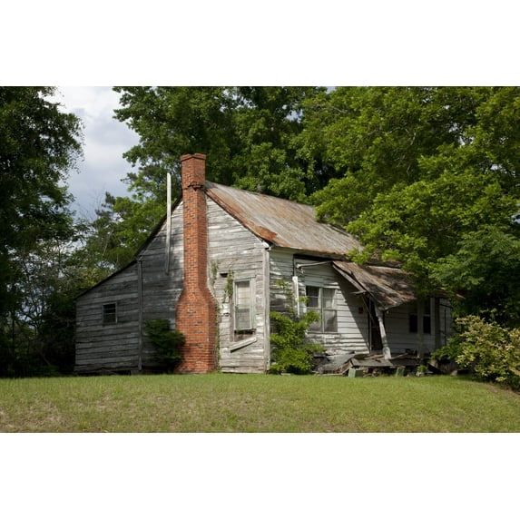 Print: Historic Building In Rural Alabama, 2010