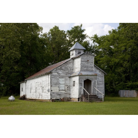 Print: Historic Building In Rural Alabama, 2010