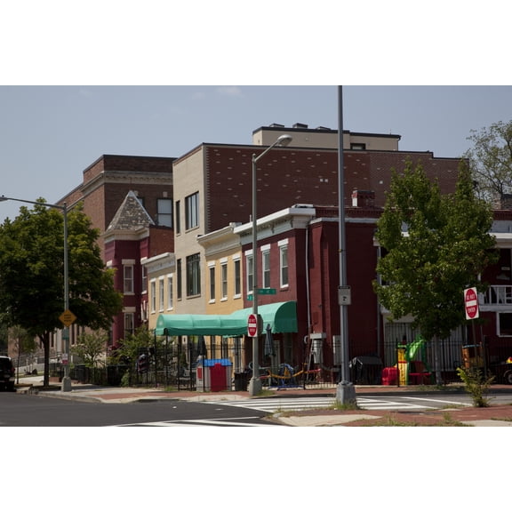 Print: Historic Buildings, 4th & O St., NW, Washington, D.C., 2010