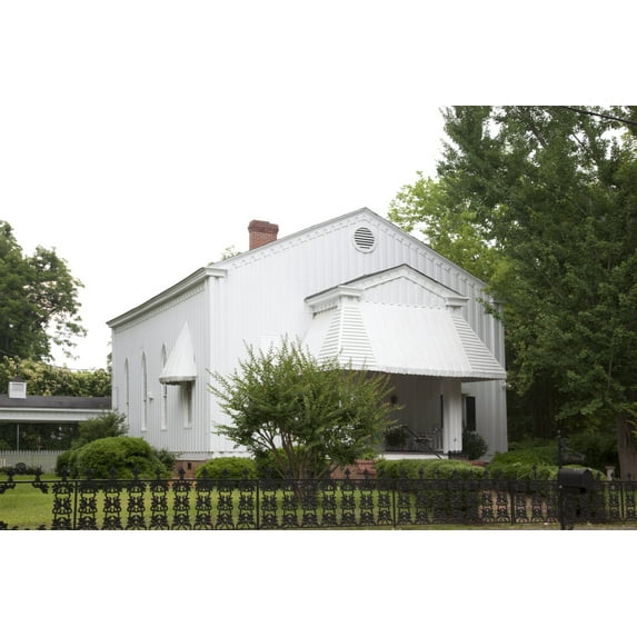 Print: Historic Buildings In Camden, Alabama, 2010