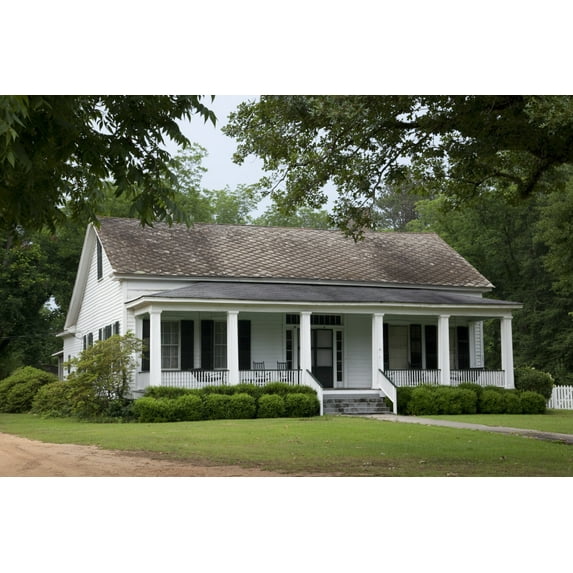 Print: Historic Buildings In Camden, Alabama, 2010