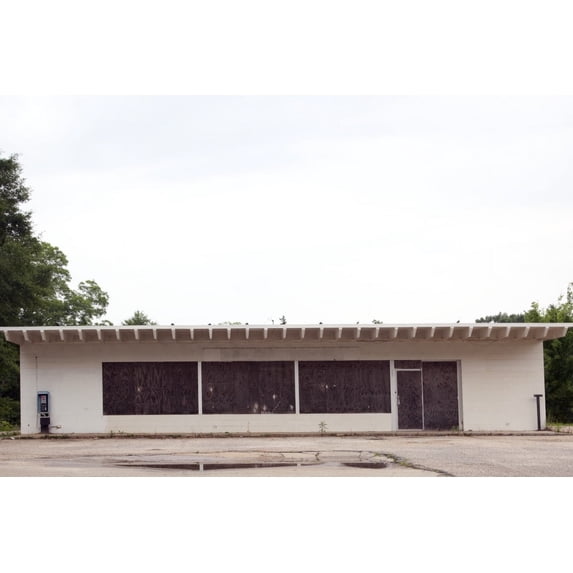 Print: Historic Buildings In Camden, Alabama, 2010