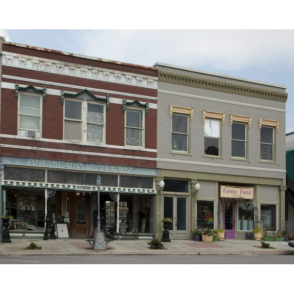Print: Historic Buildings In Cullman, Alabama, 2010