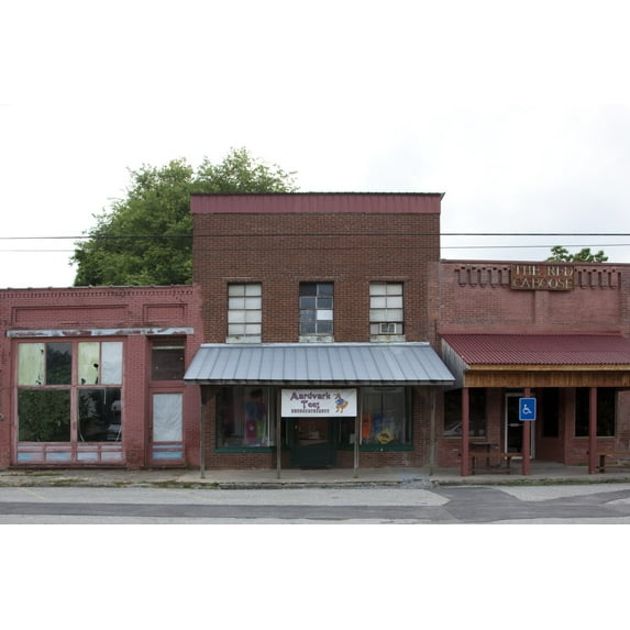 Print: Historic Buildings In Elkmont, Alabama, 2010