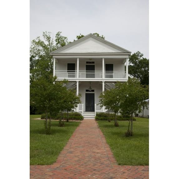 Print: Historic Buildings In The Town Of St. Stephens, Alabama, 2010