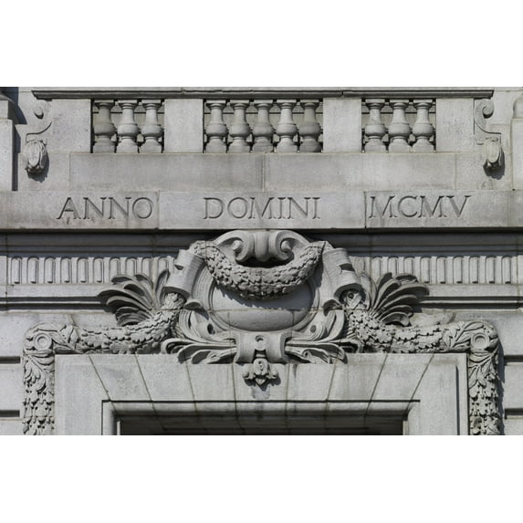 Print: Historic Door Detail, Federal Building And U.S. Courthouse