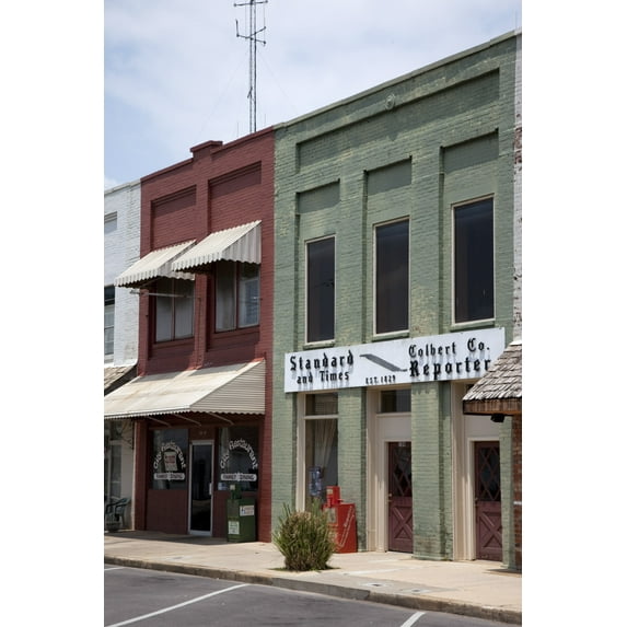 Print: Historic Downtown Tuscumbia, Alabama, 2010