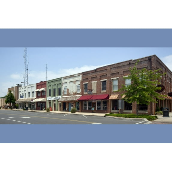 Print: Historic Downtown Tuscumbia, Alabama, 2010