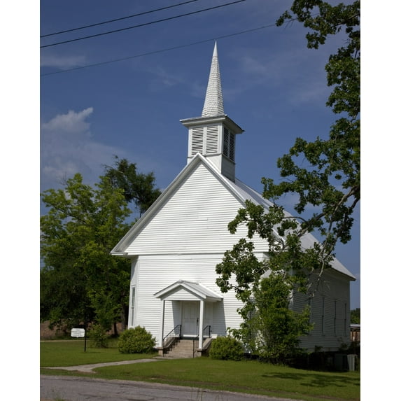 Print: Historic First Presbyterian Church, Established In 1839