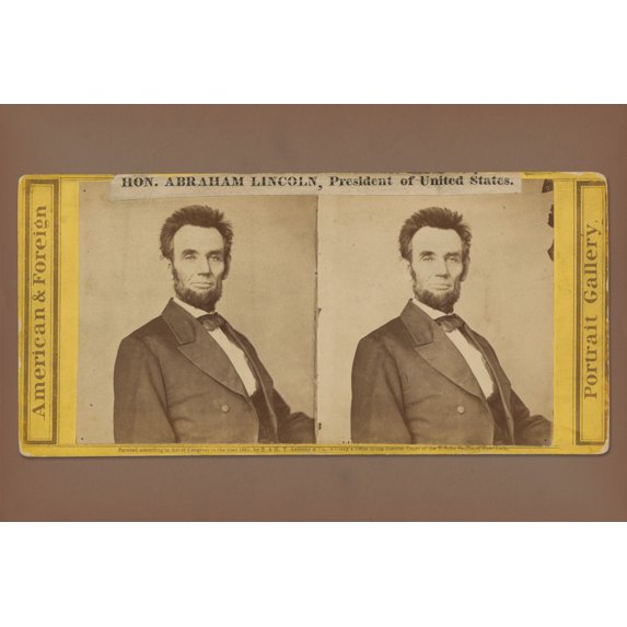 Print: Hon. Abraham Lincoln, President Of The United States, 1865