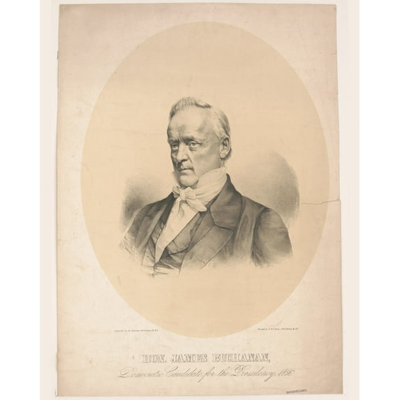 Print: Hon. James Buchanan, Democratic Candidate For The Presidency, 1856