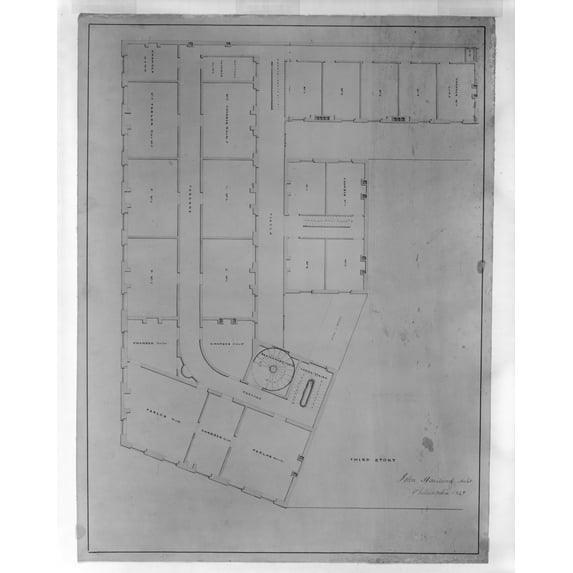 Print: Hotel For Azariah Fuller, (Kirkwood House), Pennsylvania Avenue And