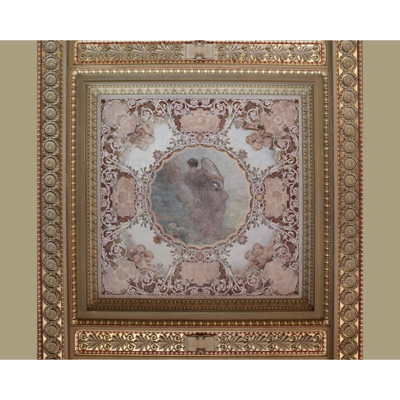 Print: House Members Room. Light Of Research (Green) Panel In The Spectrum