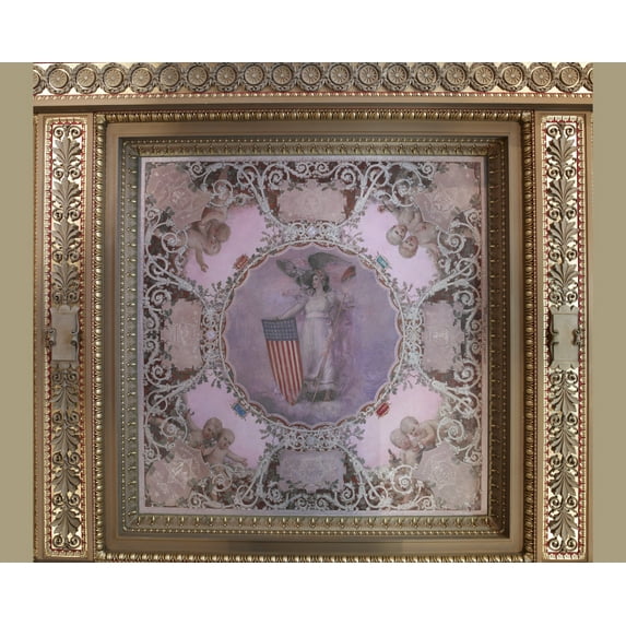 Print: House Members Room. Light Of State (Violet) Panel In The Spectrum