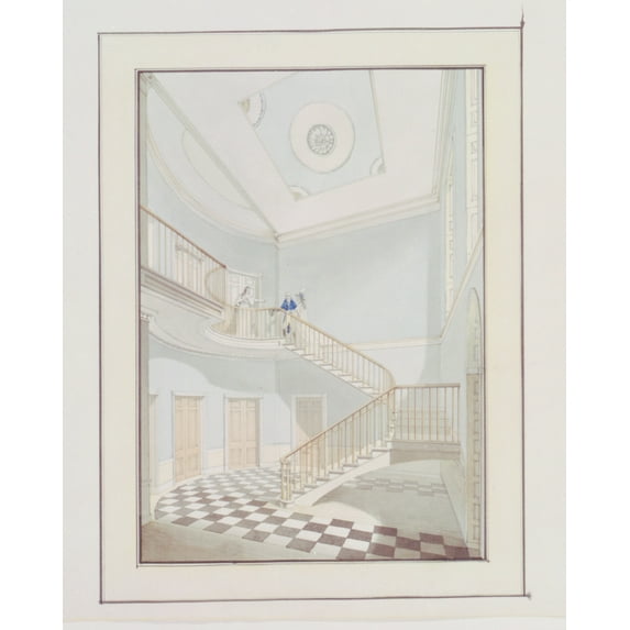 Print: Houses And A Church (Buildings Erected Or Proposed To Be Built In