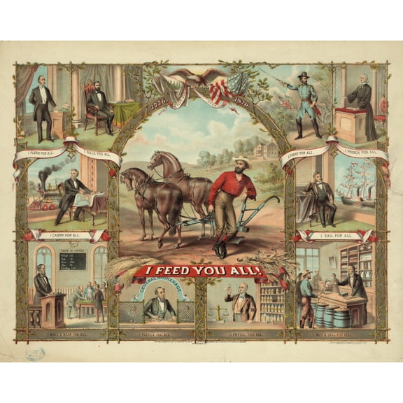 Print: I Feed You All!, 1875