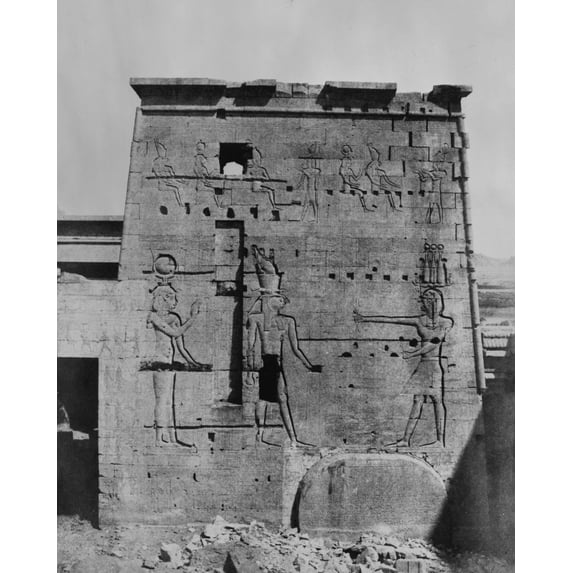 Print: Ile De Fileh (Philae) - Deuxieme Pylone - Partie Orientale Vue De